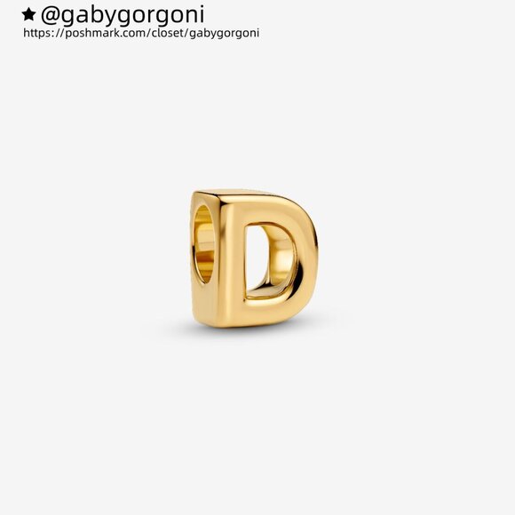 Pandora Letter D Alphabet Charm - Picture 1 of 5